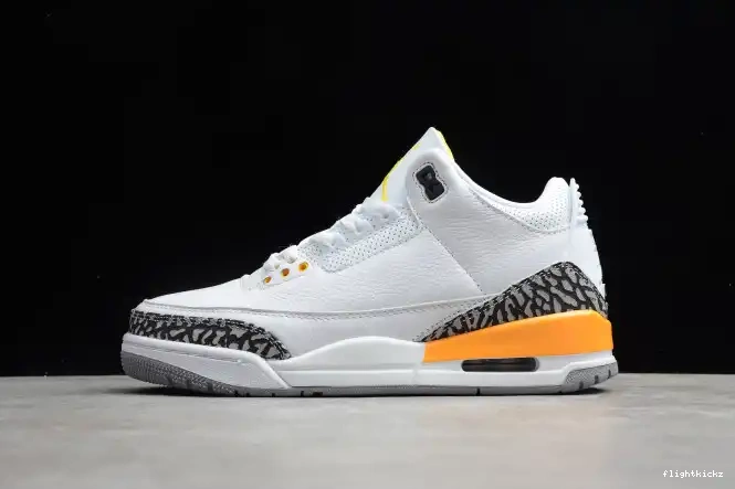 CK9246-108 ORANGE 3 (W) AIR LASER JORDAN RETRO 0613